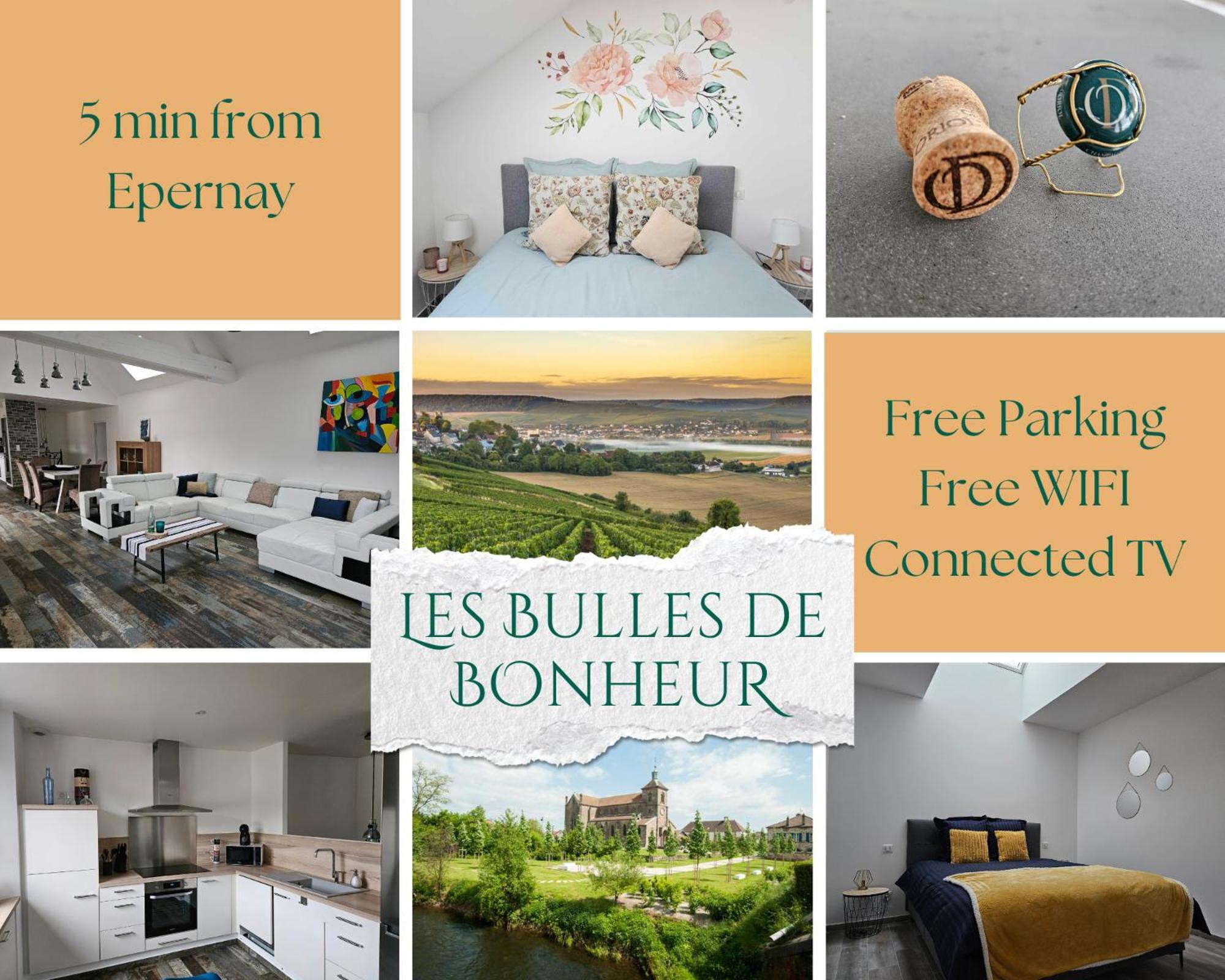 Apartamento Les Bulles De Bonheur - Au Coeur Du Vignoble Champenois Chouilly Exterior foto